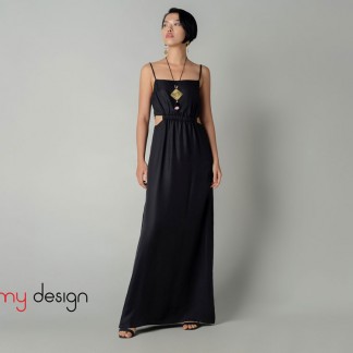 Silk dress COCHOA - BLACK